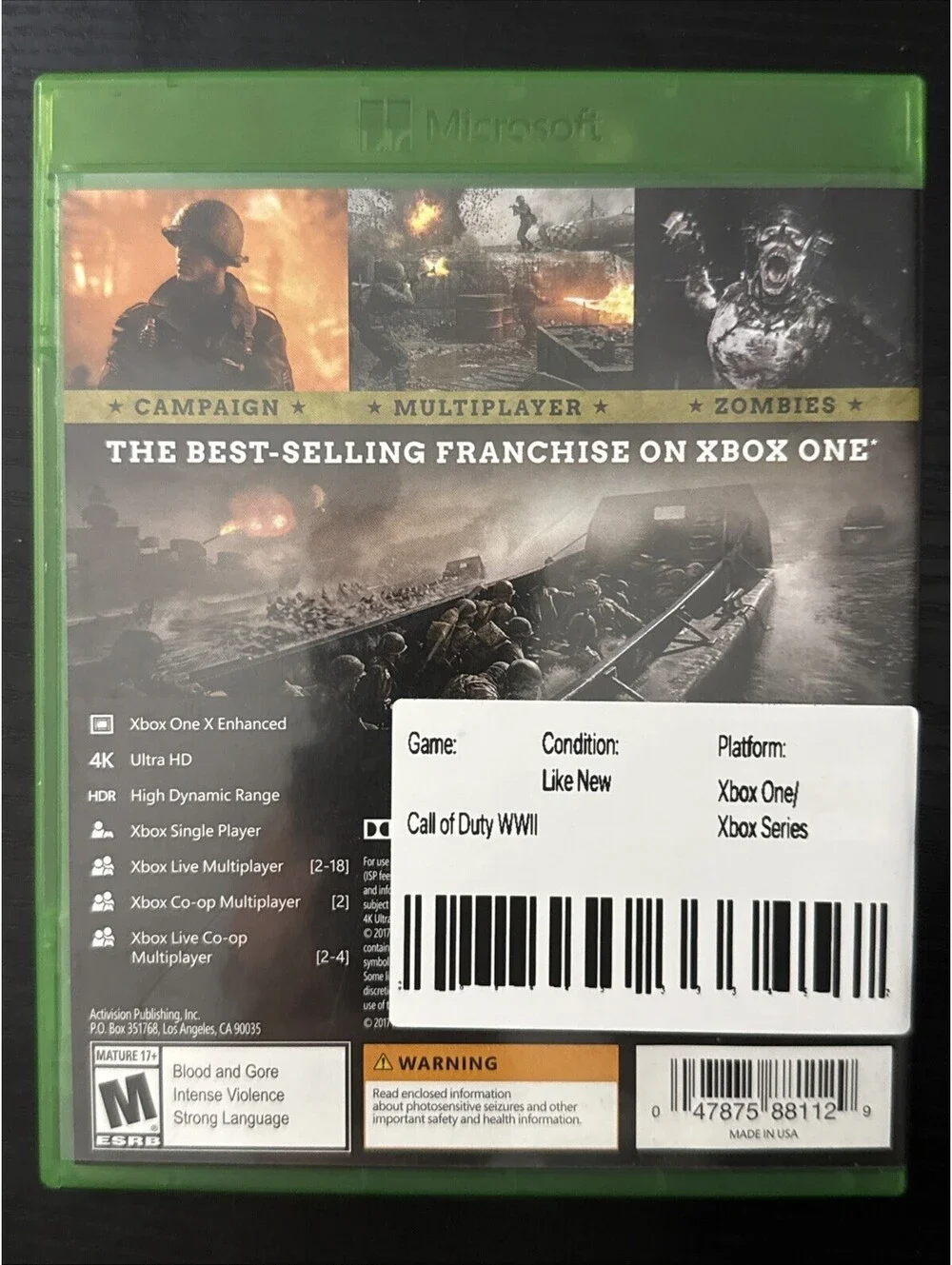 Call of Duty: WWII - Microsoft Xbox One